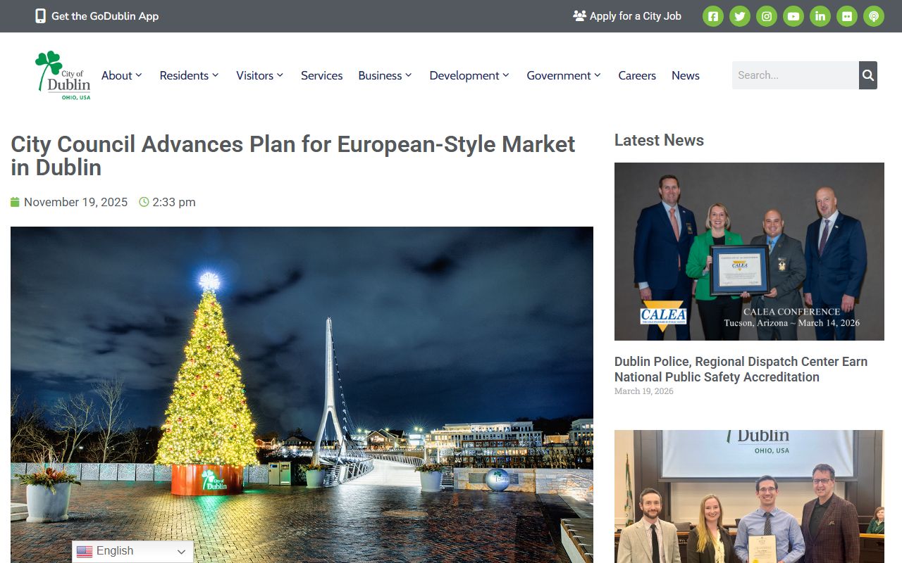 Dublin City Council page related to bench warrants in Dublin