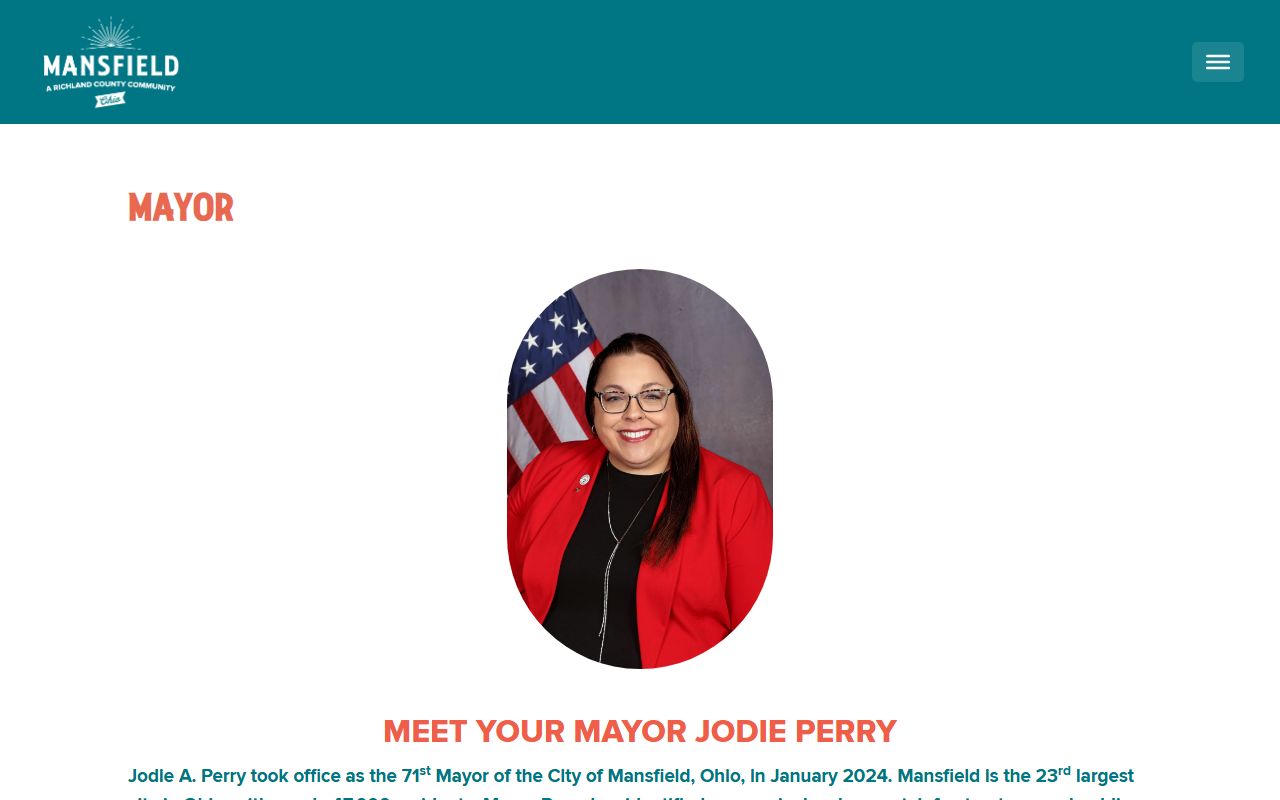 Mansfield Mayor's office page for city government information