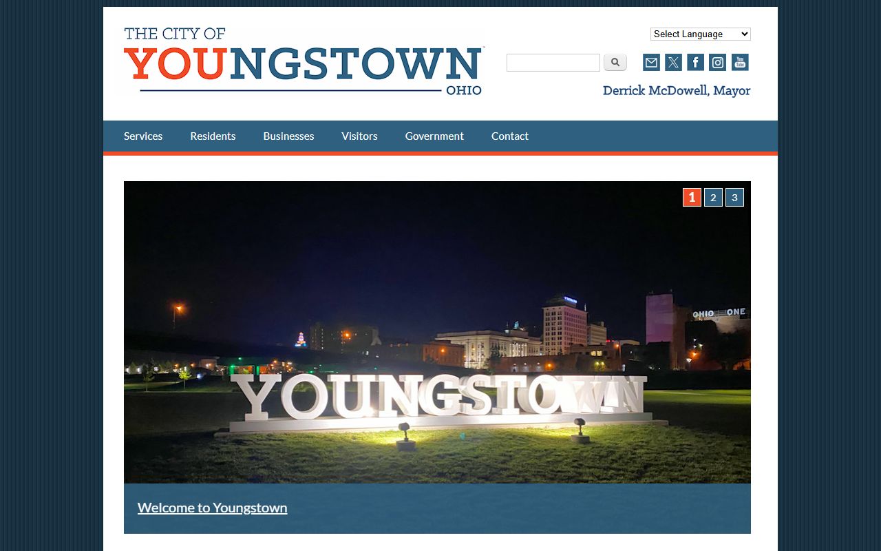 Youngstown city homepage for bench warrants information
