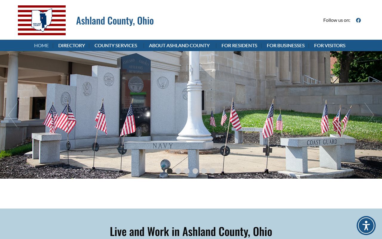 Ashland County Clerk of Courts website for bench warrant records