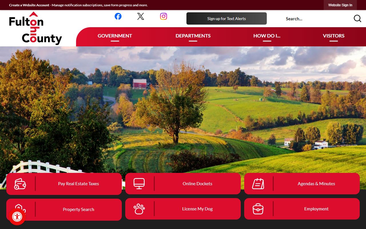 Fulton County Clerk of Courts website for bench warrant records