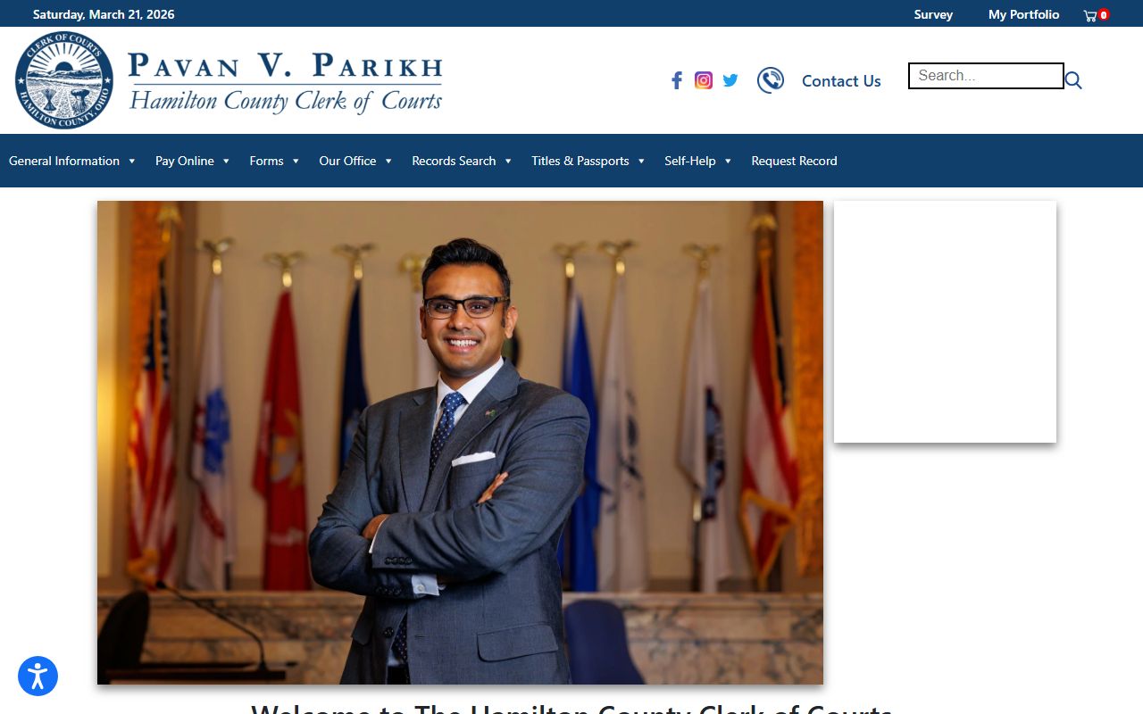 Hamilton County Clerk of Courts bench warrants search portal