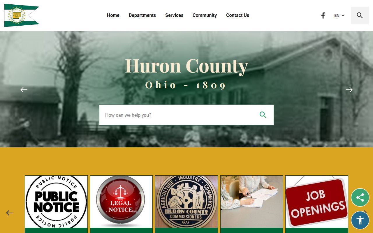 Huron County Clerk of Courts bench warrant records