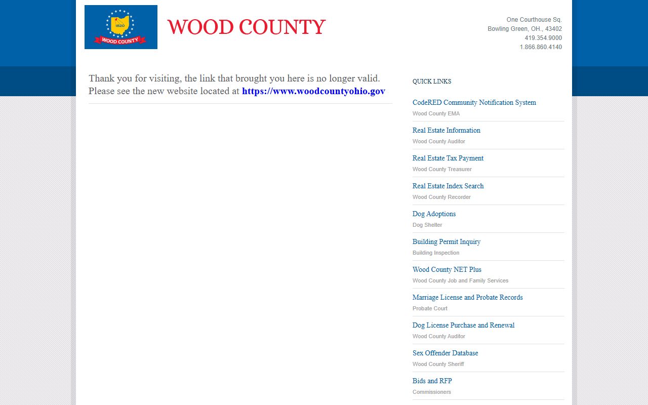Wood County Clerk of Courts bench warrant records search portal