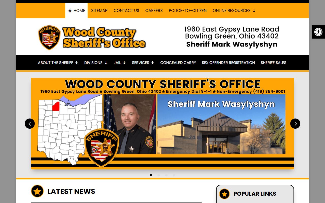Wood County Sheriff warrant information and bench warrant services