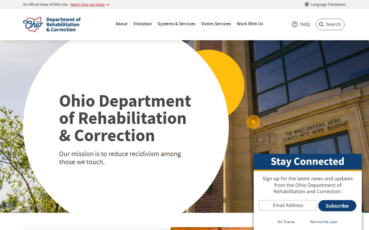 Ohio Department of Rehabilitation bench warrants offender search