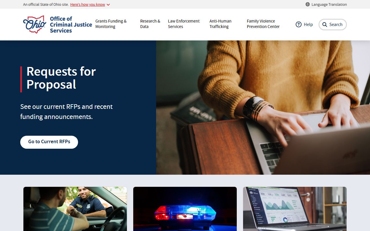 Ohio Office of Criminal Justice Services bench warrants